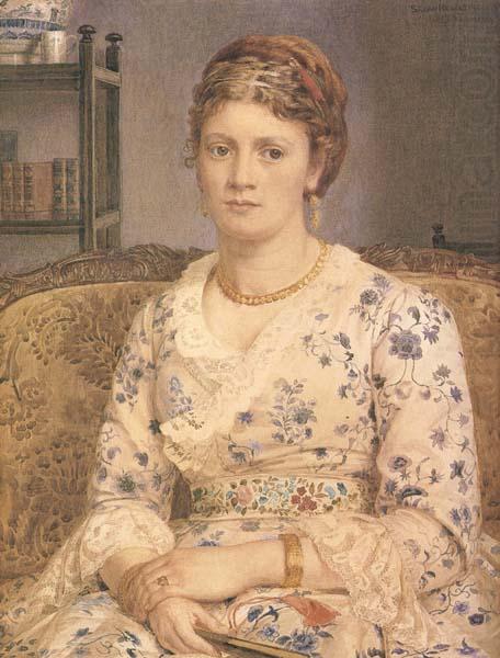 Portrait of Mrs j.p.Heselitine (mk46), Sir Edward john Poynter,Bart.PRA,RWS